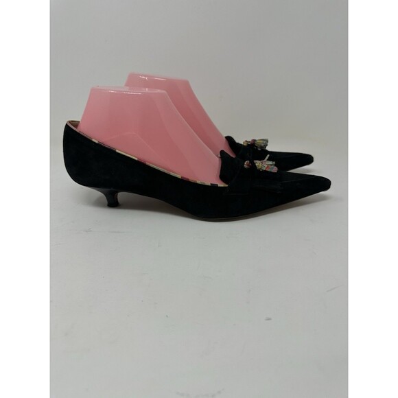 Paul Smith   suede  small hill  Shoes Black   Size  EU 38  pointy  elegant - Picture 2 of 15